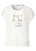 Shirt mit Partprint off white