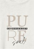 Shirt mit Partprint off white