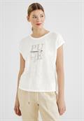 Shirt mit Partprint off white