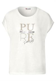 Shirt mit Partprint off white