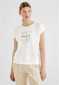 Shirt mit Partprint off white