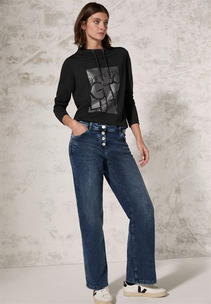 Shirt mit Print black