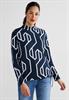Shirt mit Print deep blue