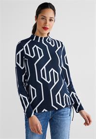 Shirt mit Print deep blue