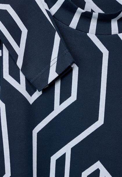 Shirt mit Print deep blue