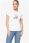 Shirt mit Print patch cream-pink