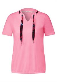 Shirt mit Print Tunnelzgband soft pink