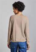 Shirt mit Raffungen honey sand mel.