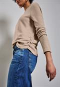 Shirt mit Raffungen honey sand mel.