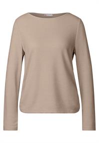 Shirt mit Raffungen honey sand mel.