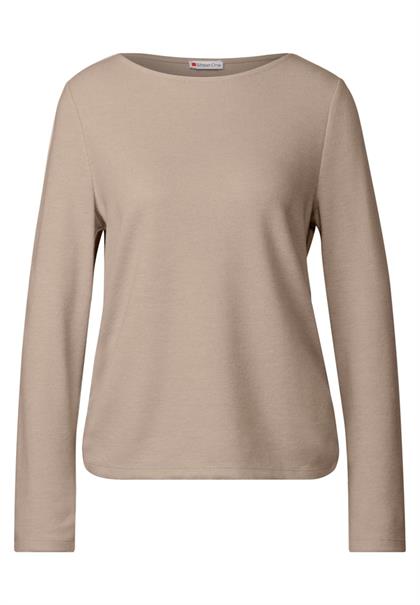 Shirt mit Raffungen honey sand mel.