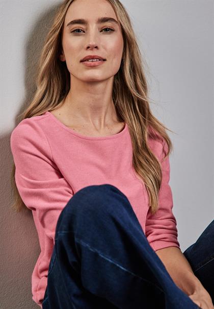 Shirt mit Raffungen sugar coral mel.
