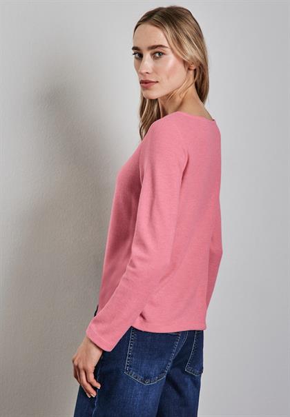 Shirt mit Raffungen sugar coral mel.
