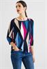 Shirt mit Rhombus Print deep blue