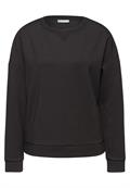 Shirt mit Ripp-Detail darkest brown mel.