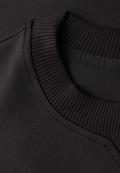 Shirt mit Ripp-Detail darkest brown mel.