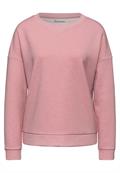 Shirt mit Ripp-Detail powder pink mel.