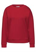 Shirt mit Ripp-Detail racing red mel.