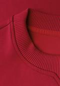 Shirt mit Ripp-Detail racing red mel.
