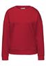 Shirt mit Ripp-Detail racing red mel.