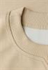 Shirt mit Ripp-Detail sanded beige mel.