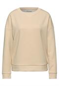 Shirt mit Ripp-Detail sanded beige mel.