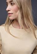 Shirt mit Ripp-Detail sanded beige mel.