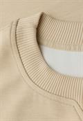 Shirt mit Ripp-Detail sanded beige mel.