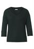 Shirt mit Rippausschnitt deep clary mint
