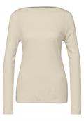Shirt mit Rippenstruktur cloud cream mel.