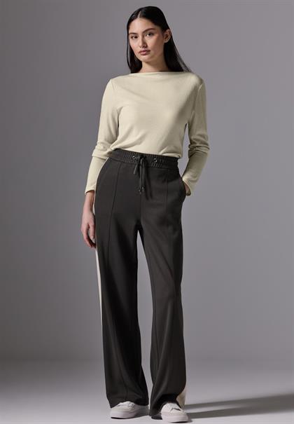 Shirt mit Rippenstruktur cloud cream mel.