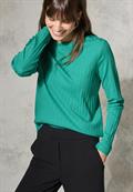 Shirt mit Rippstruktur aventurine green