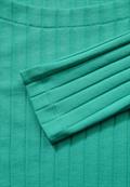 Shirt mit Rippstruktur aventurine green