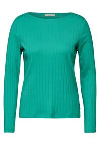 Shirt mit Rippstruktur aventurine green
