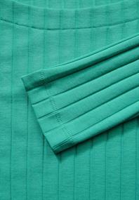 Shirt mit Rippstruktur aventurine green