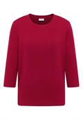 Shirt mit Rippstruktur beaujolais red