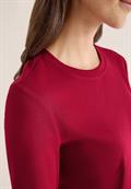 Shirt mit Rippstruktur beaujolais red