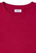 Shirt mit Rippstruktur beaujolais red