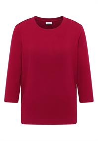 Shirt mit Rippstruktur beaujolais red