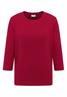Shirt mit Rippstruktur beaujolais red