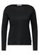 Shirt mit Rippstruktur black