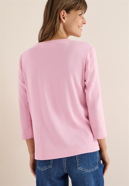 Shirt mit Rippstruktur blossom glow