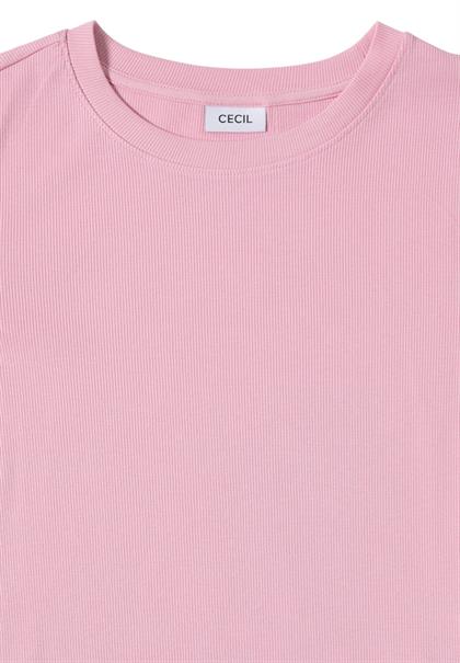 Shirt mit Rippstruktur blossom glow