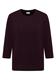 Shirt mit Rippstruktur eggplant red
