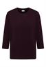 Shirt mit Rippstruktur eggplant red