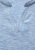 Shirt mit Rippstruktur light blue melange