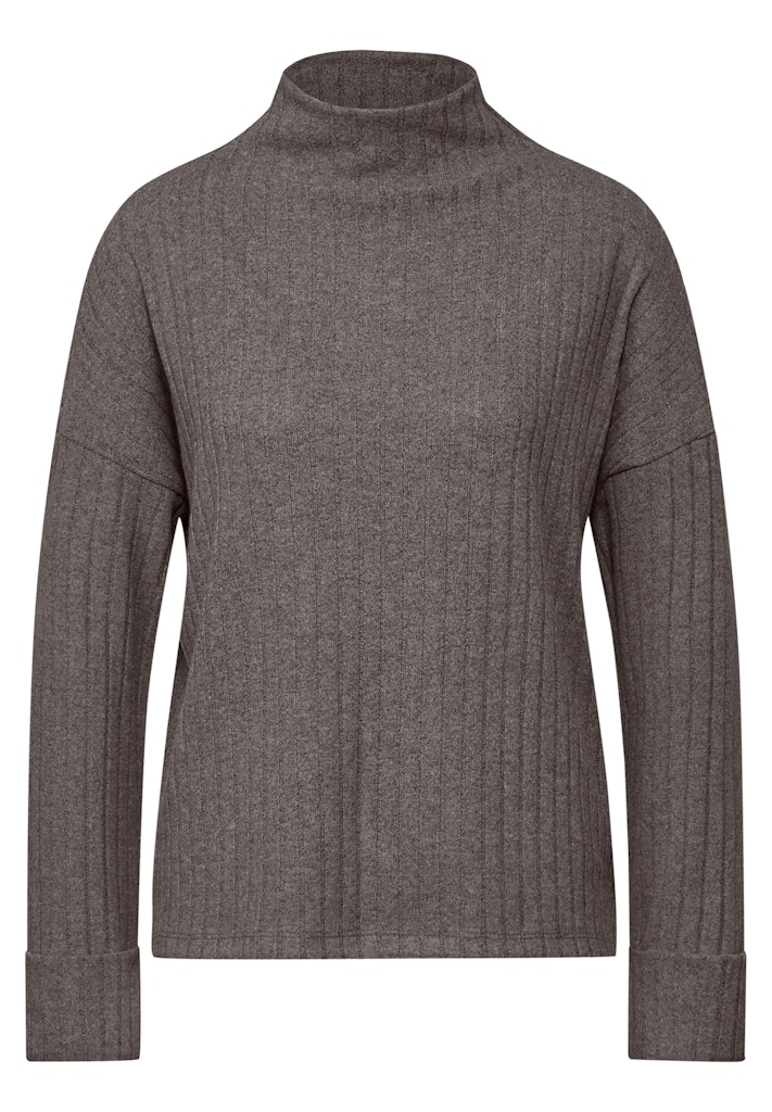 STREET ONE Kapuzenshirt, aus elastischem Materialmix günstig online kaufen