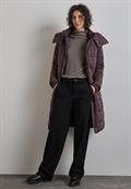 Shirt mit Rippstruktur morel brown mel.