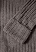 Shirt mit Rippstruktur morel brown mel.