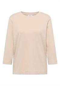 Shirt mit Rippstruktur oat milk beige